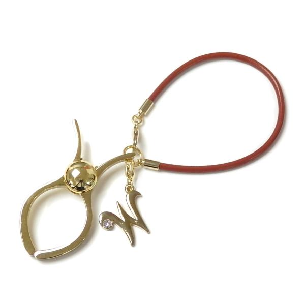 グローブホルダー 国産丸革ヒモ レザー イニシャル 英字 ローマ字 手袋ホルダー クリスマス ギフト...