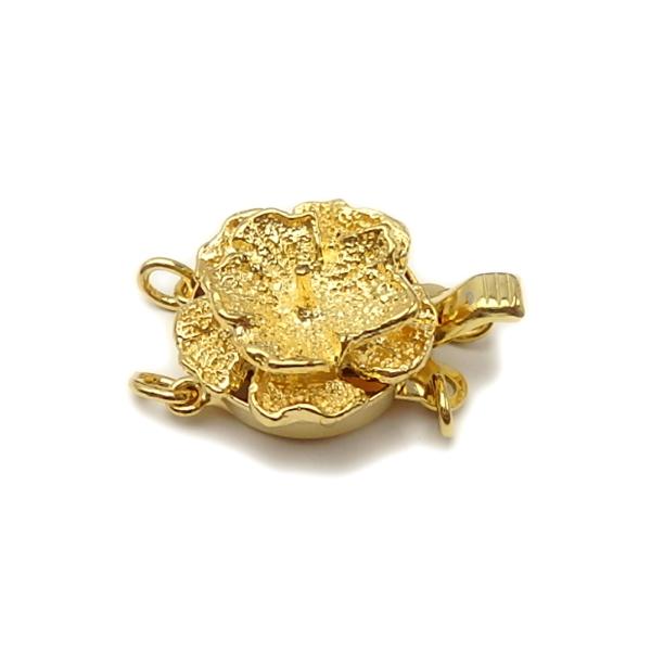 メール便 金色 シルバー クラスプ 2連ネックレス用 天珠用芯立て付き 留め具 差し込み バラ SV...