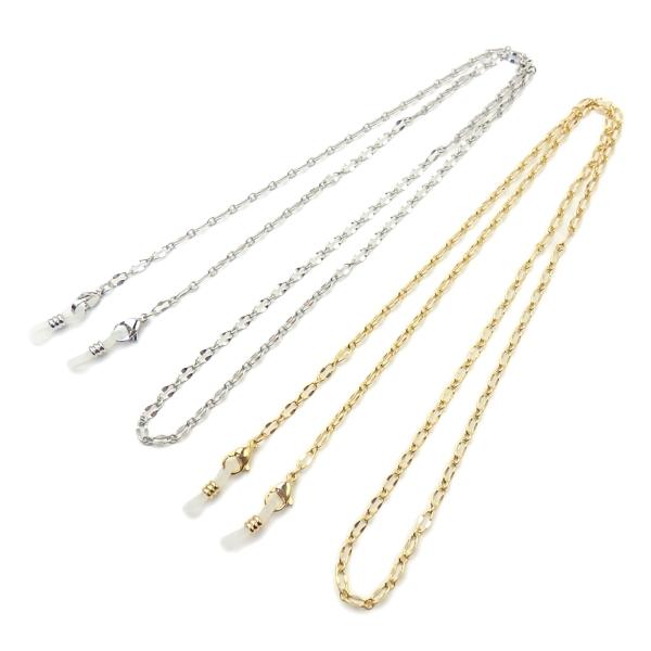 メール便 ネックレスになる メガネチェーン キラキラフィガロ チェーン めがねチェーン 眼鏡チェーン...