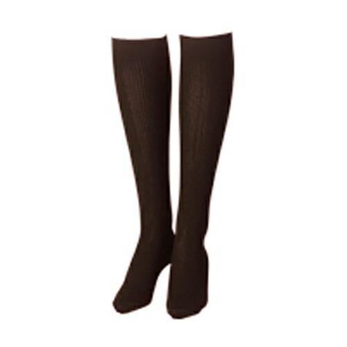 ボンボラン　Bonvolant　段階圧縮ハイソックスハイソックス 2足組 (こげ茶色） 着圧ソックス