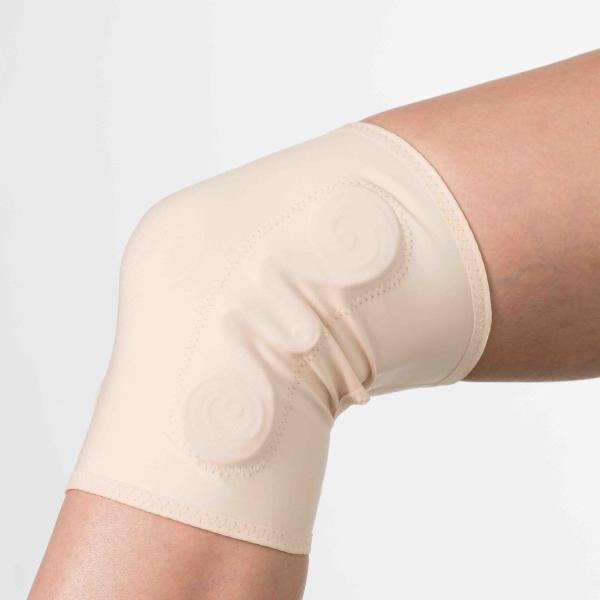 PROSAFETY 今日も頑張れる私のサポーター 膝用 ひざ S-Mサイズ 左ひざ用(片足) ベージ...