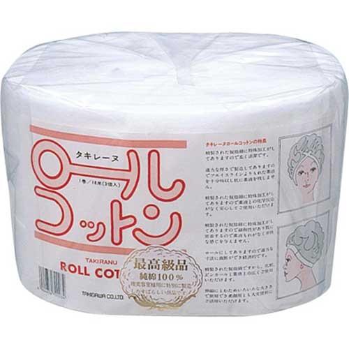 タキレーヌ ロールコットン 5cm×18m 3巻入 ロールタイプのコットン