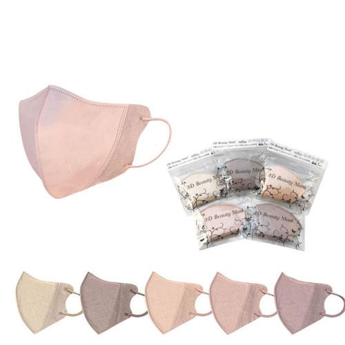 3Dビューティーマスク5枚入 各色