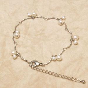 淡水真珠ブレスレット くねくねチェーン 淡水パール term ハロウィン クリスマス 爆買