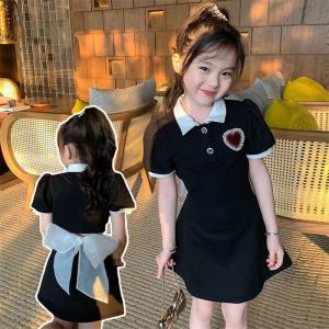 ワンピース キッズ 半袖 子供服 春夏 女の子 キッズワンピース ロングワンピース チュニック 子供ドレス ジュニア シンプル 110 120 130 140 150 160 170