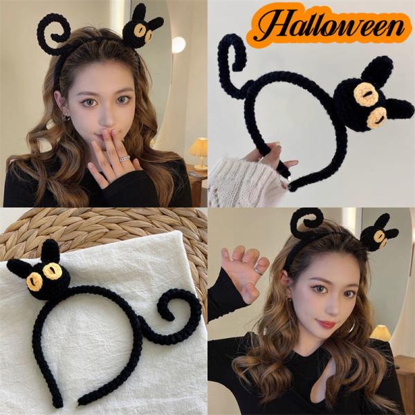 カチューシャ ハロウィン 髪飾り ヘアバンド 猫 レデイース ヘアアクセサリー 万聖節 コスプレ小物...