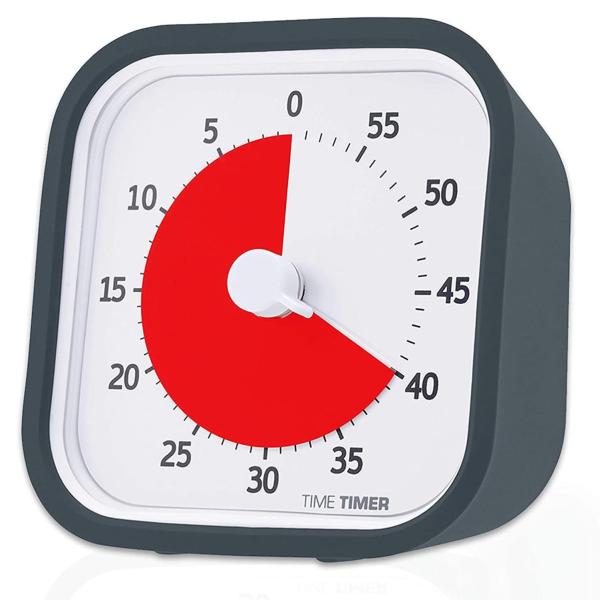 TIME TIMER MOD 9cm 60分 タイムタイマー モッド(カバー付き) チャコールグレイ...