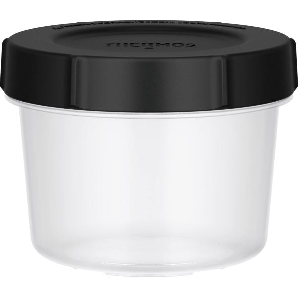 サーモス 保存容器 Myフードコンテナー 丸型 500ml ブラック KC-RA500 BK