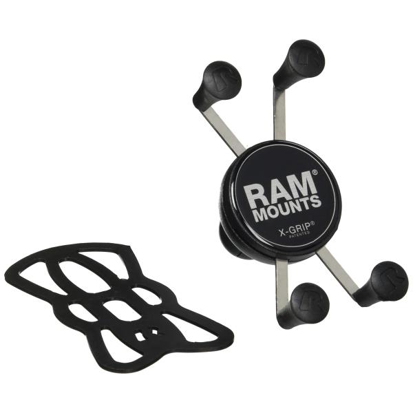 RAM MOUNTS ラムマウント マウント部 Xグリップ スマートフォン用 テザー付き ブラック ...