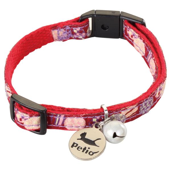 ペティオ (Petio) 首輪 猫小町カラー 手まり ガーネット