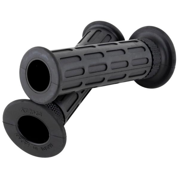 キジマ(Kijima) バイクパーツ グリップ ラバー製 125mm φ22.2mm 貫通タイプ 汎...