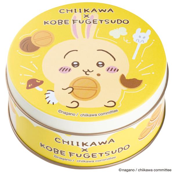 正規品 神戸 風月堂 ちいかわ ミニ ゴーフル お菓子 缶入り うさぎ 6枚入り (バニラ ストロベ...