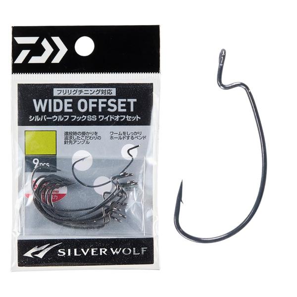 ダイワ(DAIWA) シルバーウルフ フックSS ワイドオフセット #2 9本入
