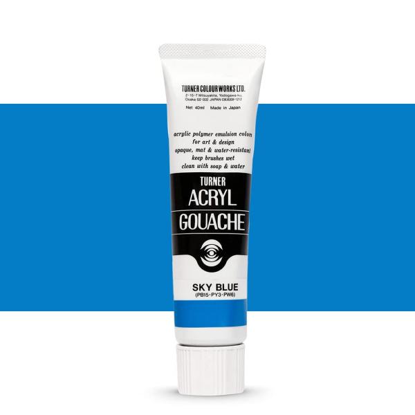 ターナー色彩(Turner Color) アクリルガッシュ スカイブルー AG040051 40ml...