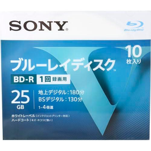 ソニー ブルーレイBD-R4倍速1層 10枚 10BNR1VLPS4