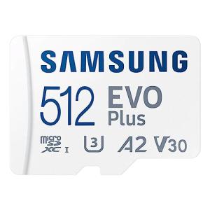 Samsung (サムスン) Evo Plus (エボブラス) microSD SDXC U3 Class 10 A2 メモリーカード 130MB/秒 SDアダプター付き 2021年 (512GB)｜shopmulti