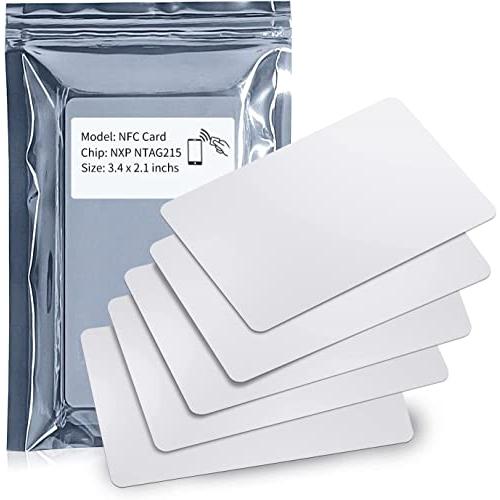 NFC タグカード10枚セット NTAG215 カード白無地 PVCカード, NFC 215カードタ...