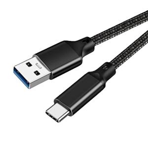 USB-C & USB-A 3.1(Gen2) ケーブル 0.3m Popolier【10Gbpsデータ転送/3A 60W高速充電】USB3.1 Gen2 ケーブル USB-A to USB-C ケーブル 高耐久ナイロ