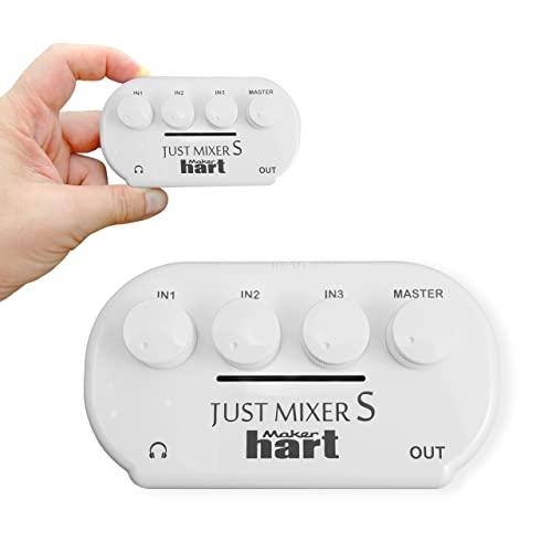 Maker hart Just Mixer S ステレオ3入力/2出力 超小型音声ミキサー/電池とU...