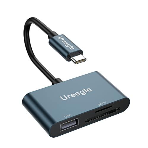 USB Type C SD TFカードリーダー 3in1 USB3.0 UHS-I USB2.0ポー...