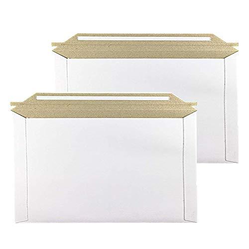 (10枚)厚紙封筒 白い、A4サイズ高25cm 幅34cm ビジネスレターケース宅配袋超厚手約350...