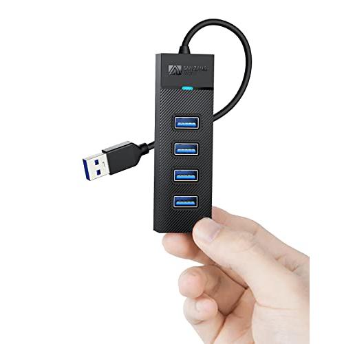 SAN ZANG MASTER USB3.0 ハブ 4ポート小型 USBハブ 3.0 5Gbps高速...