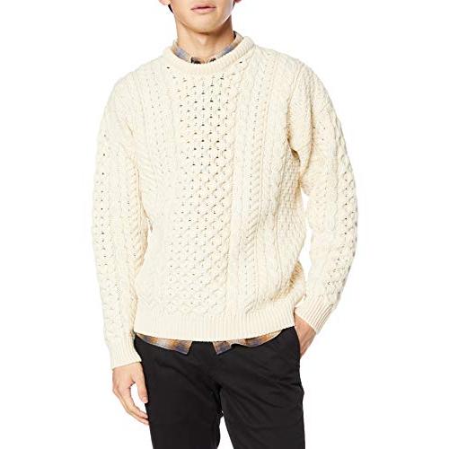 [アランウーレンミルズ] セーター A823 Traditional Aran Sweater メン...