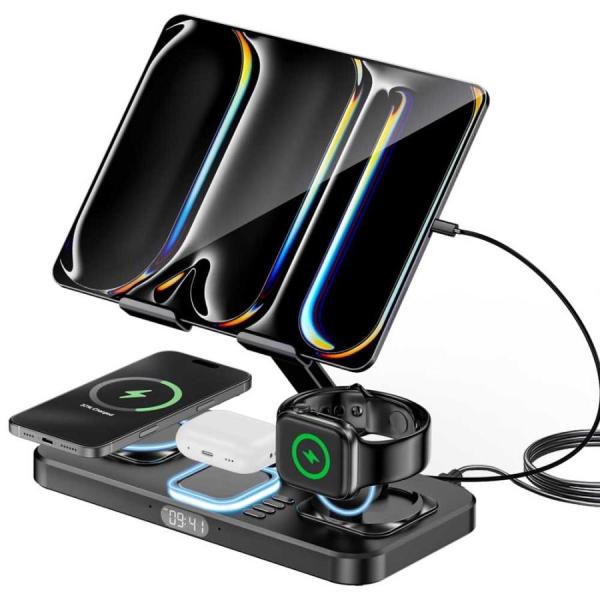 6in1 ワイヤレス充電器 Compatible with iPhone 16 pro max/15...