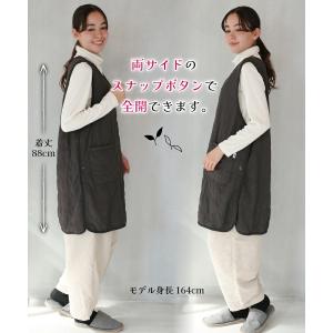エプロン おしゃれ 保育士 秋 冬 裏ボア あ...の詳細画像2