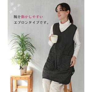 エプロン おしゃれ 保育士 秋 冬 裏ボア あ...の詳細画像3
