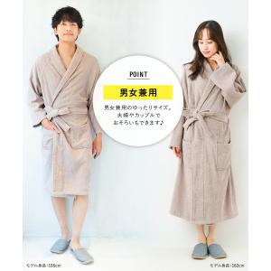 バスローブ レディース 綿100% ガウン タ...の詳細画像4