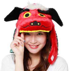 着ぐるみキャップ 帽子 被り物 シシマイ 獅子...の詳細画像2