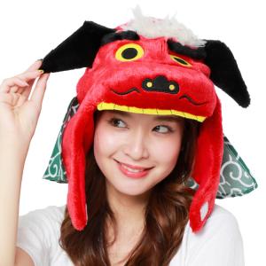 着ぐるみキャップ 帽子 被り物 シシマイ 獅子...の詳細画像3