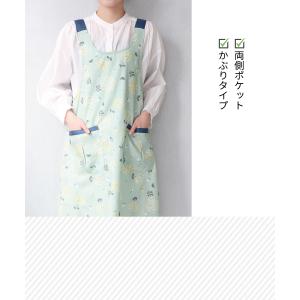 エプロン おしゃれ かぶるだけ 保育士 ワンピ...の詳細画像3