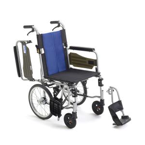 ミキ 介助式車いす BAL-R4 肘跳ね上げスイングアウト 座幅40cm 介助者用ブレーキ モジュール ノーパンク 背折れ 折りたたみ【法人様送料無料(一部除く)】｜福祉用具のショップ・なぅ