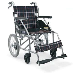 日進医療器 介助式車いす NEO-2W 介助者用ブレーキ ノーパンクタイヤ