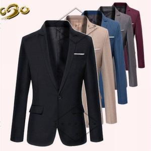 メンズスーツジャケット　カジュアル 長袖一つボタン