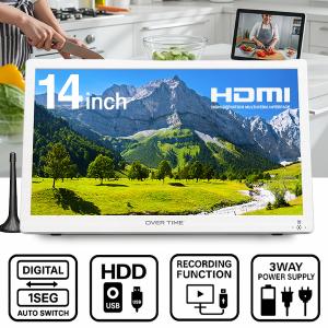 推奨品】YAMAZEN KORS-PTD14C 14V型ポータブルテレビ DVD