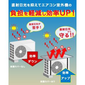 【即納】 室外機カバー アルミ エアコン室外機...の詳細画像3
