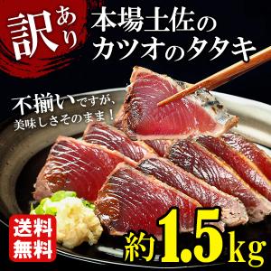 高知産 カツオたたき 約1.5kg 訳あり わけあり 規格外