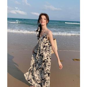 リゾートワンピ 大人可愛い 夏ワンピース セク...の詳細画像1