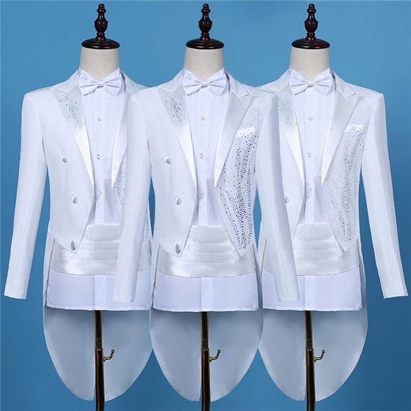 燕尾服  タキシード 男性 スーツ 結婚式 演出 ステージ メンズ  舞台衣装 演劇