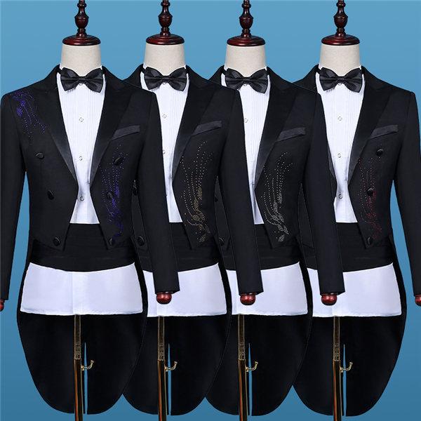 燕尾服  タキシード スーツ 燕尾  結婚式 演出 ステージ メンズ 舞台衣装