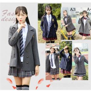 入学式 スーツ フォーマルスーツ 卒業式服 女の子 学生 5スタイル 英国風 4点セット 制服 コート 卒業式 中学生 高校生 大学生 大きいサイズ dt293c0c0zt｜shopporte