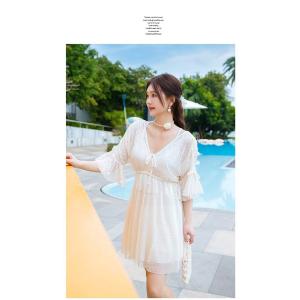 水着 レディース 体型カバー ワンピース タン...の詳細画像3