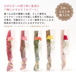 1輪とかすみそうのブーケ 3本から購入可能 選...の詳細画像1