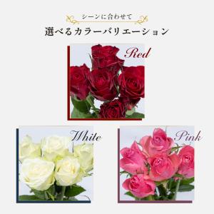 ローズブーケ5本 生花 フラワーギフト 誕生日...の詳細画像3