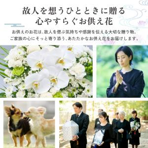 お供え花 線香 フラワーアレンジ 初盆 お供え...の詳細画像3
