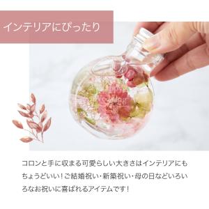 ハーバリウム 名入れ 丸猫瓶 名前入り フラワ...の詳細画像4