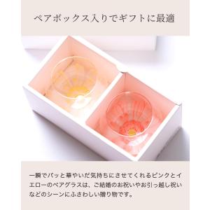 グラス コップ ペア 花 ギフト ゆらゆらグラ...の詳細画像4